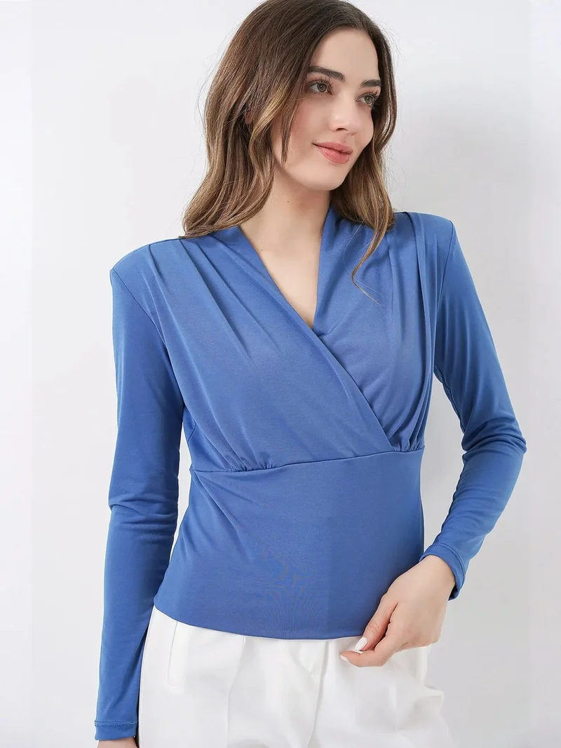 بيغ دارت BDART V-Neck Drape Blouse